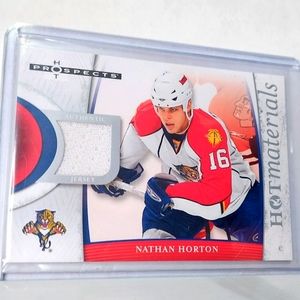 Nathan Horton Hot Materials Game Used Jersey Hockey Card - Florida Panthers